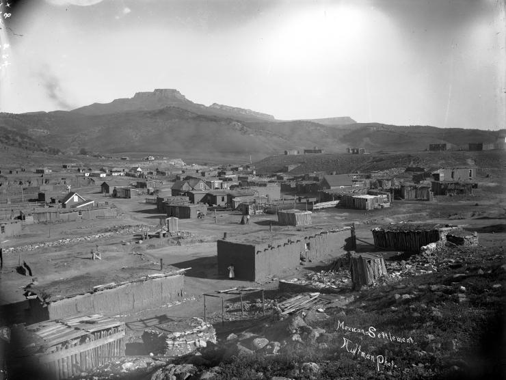 historic photo of town in Southern Colorado