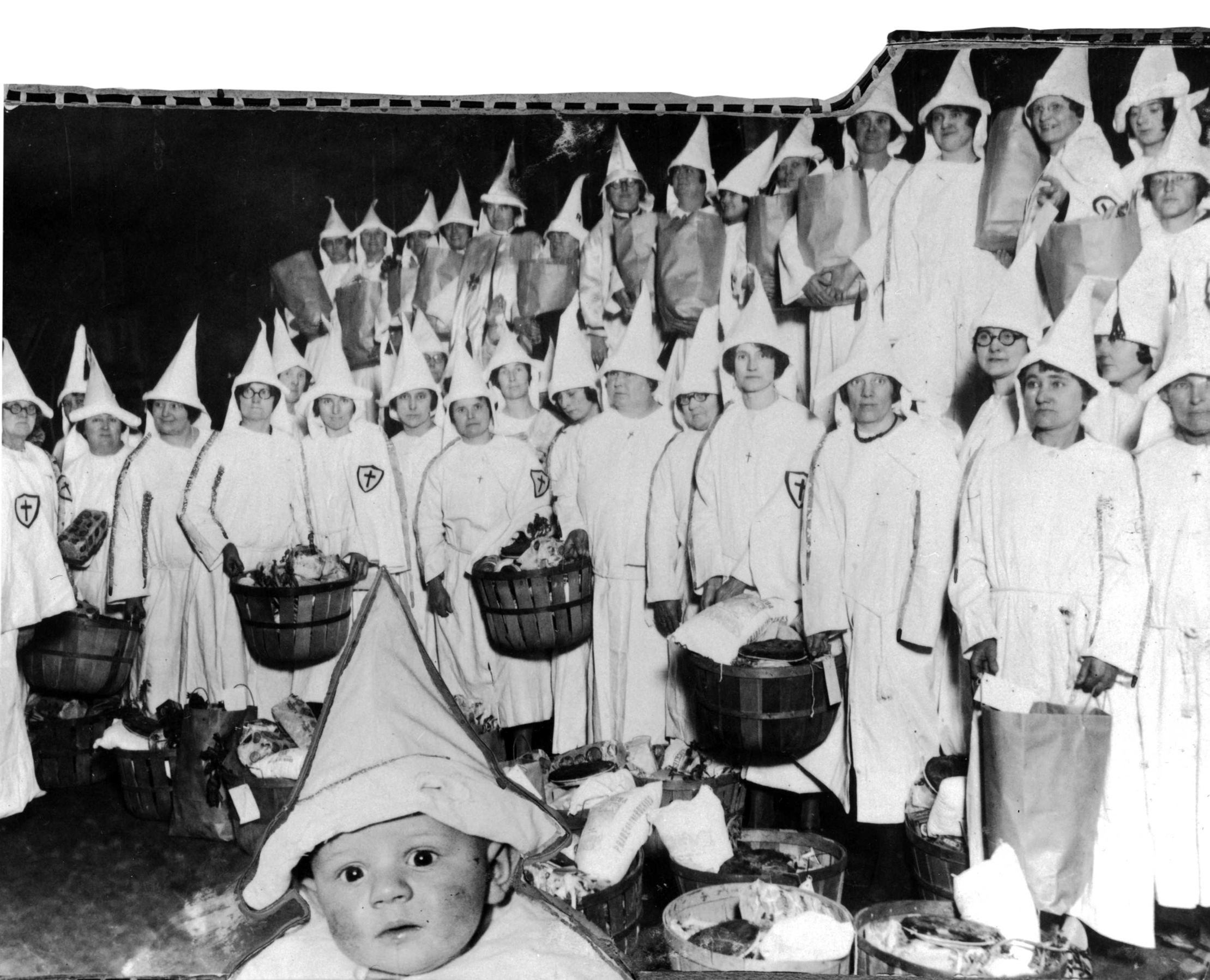 Original Ku Klux Klan Costume 1890's Costume, Found in house in