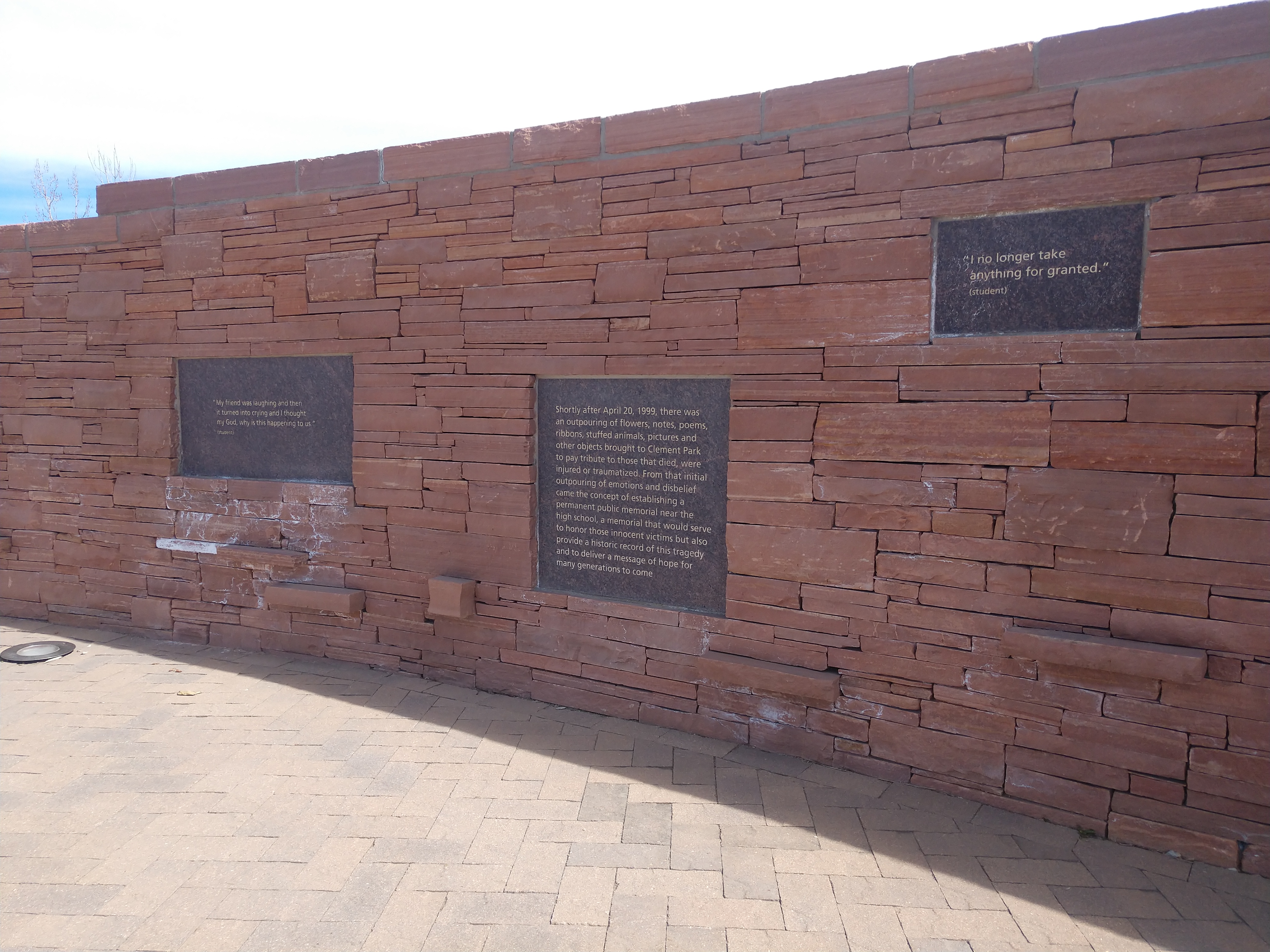 Columbine Memorial Wall of Hope