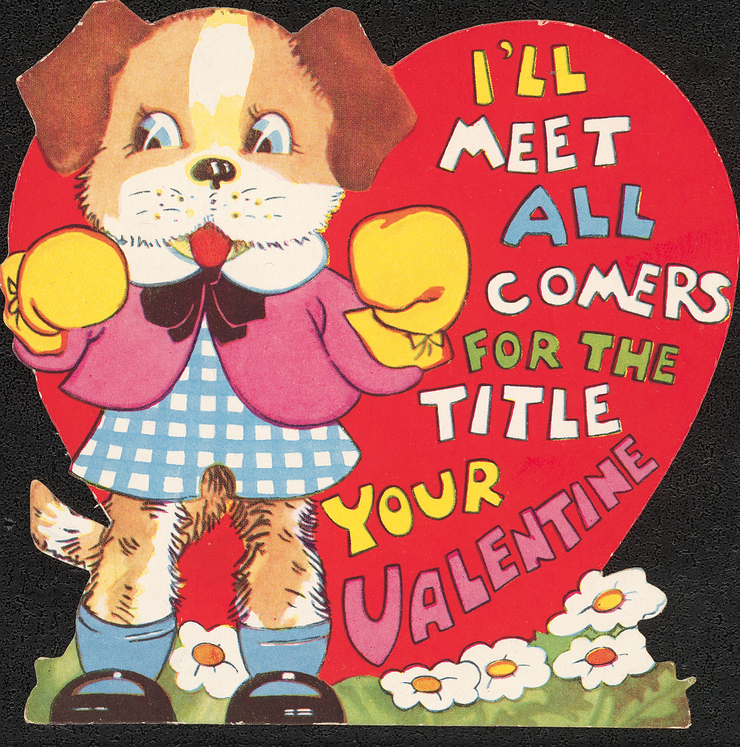 I'll meet all comers for the title of "Your Valentine."