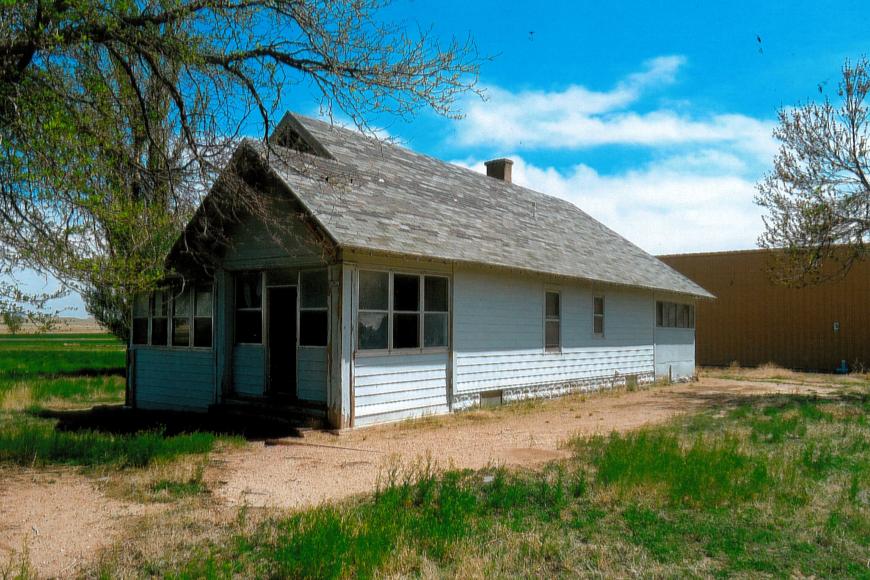 A 2017 photo of the late 1930s farm house, a kit home ordered from a catalogue.