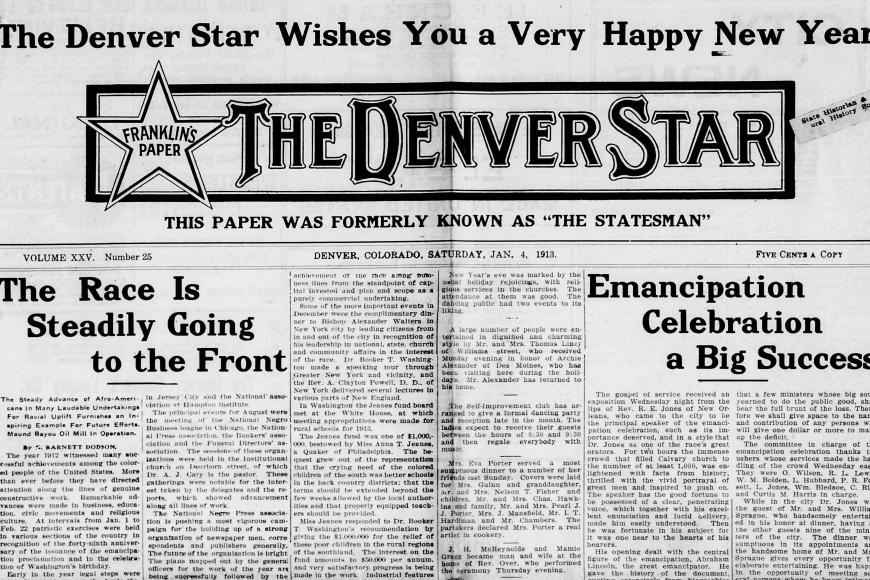 front page of The Denver Star