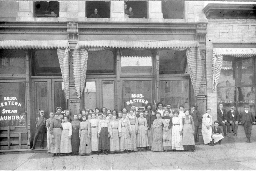 Female workers at Western Steam Laundry in Denver