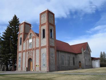 A photo of Our Lady of Guadalupe Church in Conejos.