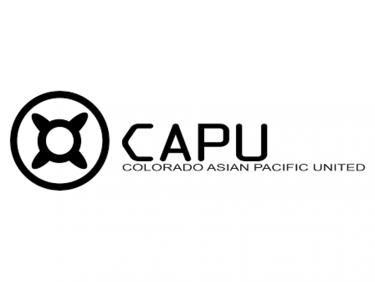 Colorado Asian Pacific United black and white logo