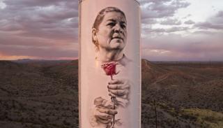 Ten-Story Water Tower Mural by El Mac